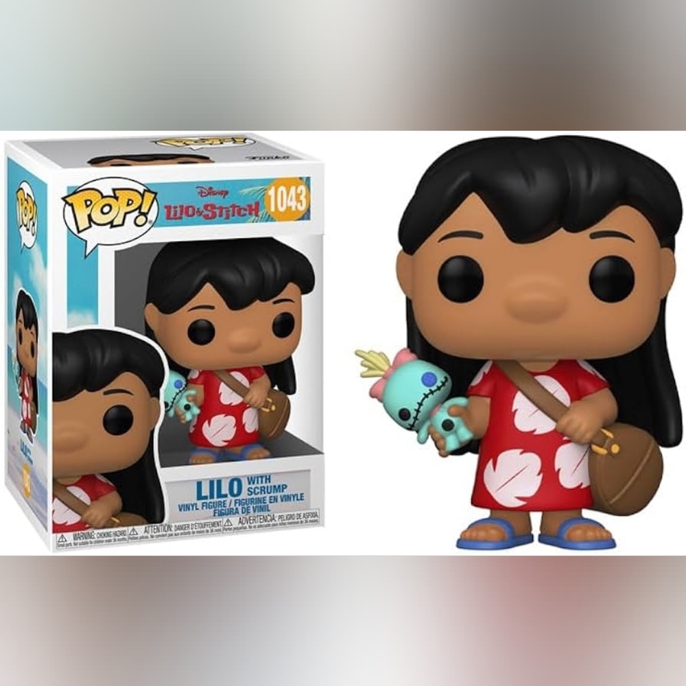 Lilo holding Scrump Funko Pop